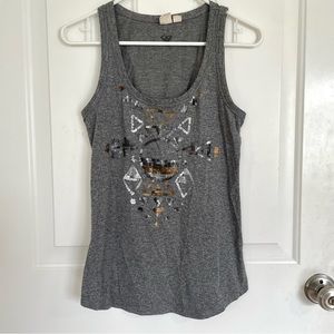 Roxy Embellished Scoop Neck Tank Top